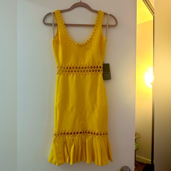 Herve Leger Dresses & Skirts - NWT Herve Leger Anais midi Dress in Radiant Sun.